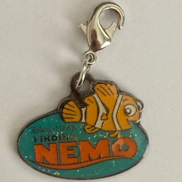 Vtg Disney Pixar Finding Nemo Fish Clip On Charm Zipper Pull Purse Bag Signed - Picture 4 of 10